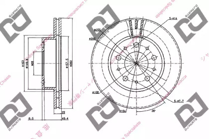 Тормозной диск DJ PARTS BD2005